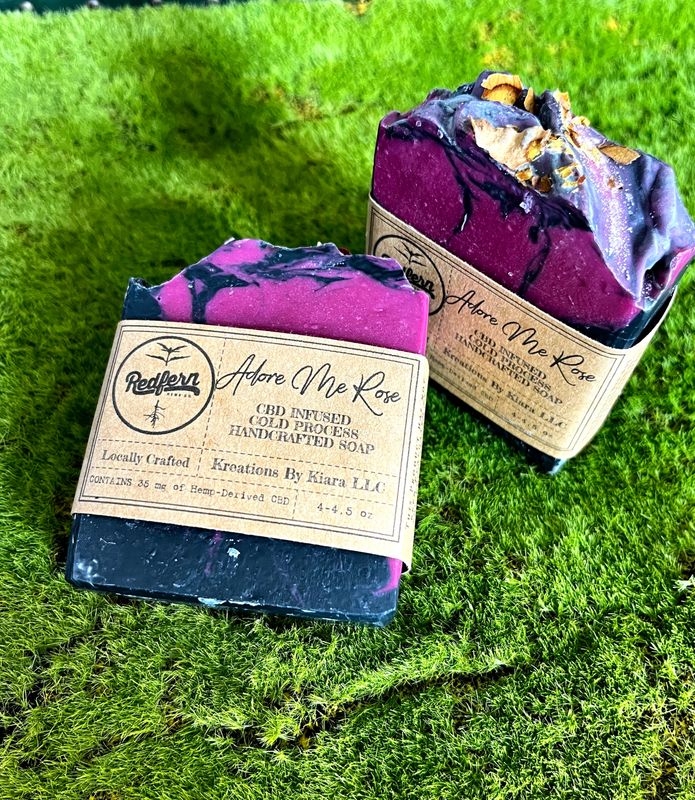 "Adore Me Rose" CBD Infused Soap Bar