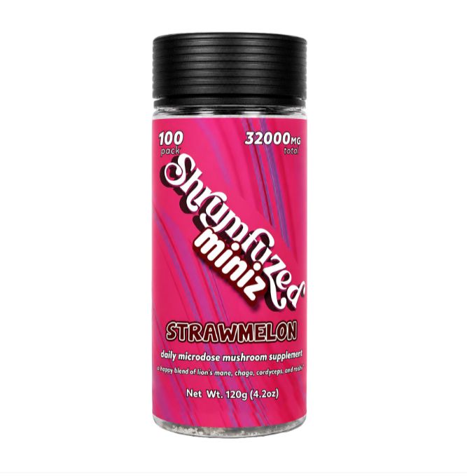 Shrumfuzed Miniz 100pk Gummies – Strawmelon
