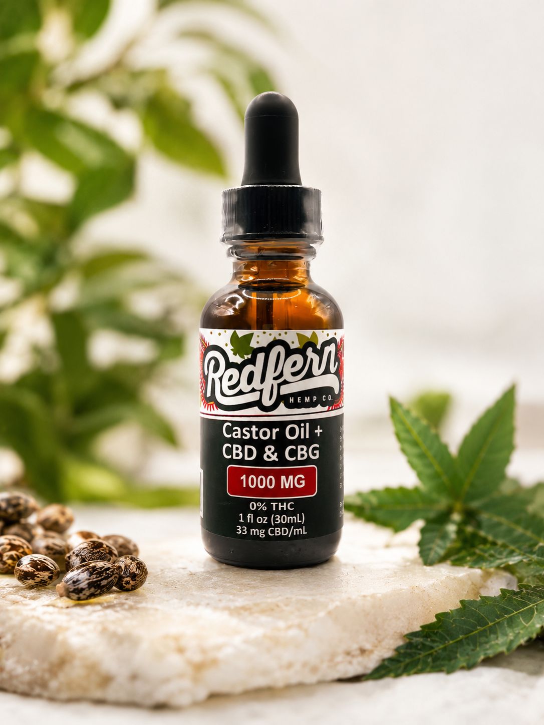 Redfern Castor Oil + CBD & CBG – 1000 mg