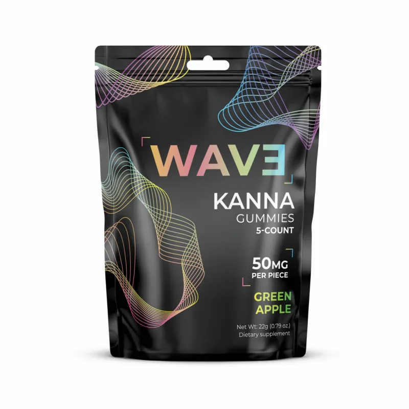 Wave Kanna Gummies Green - Apple 50mg Wave Kanna Gummies Green - Apple 50mg