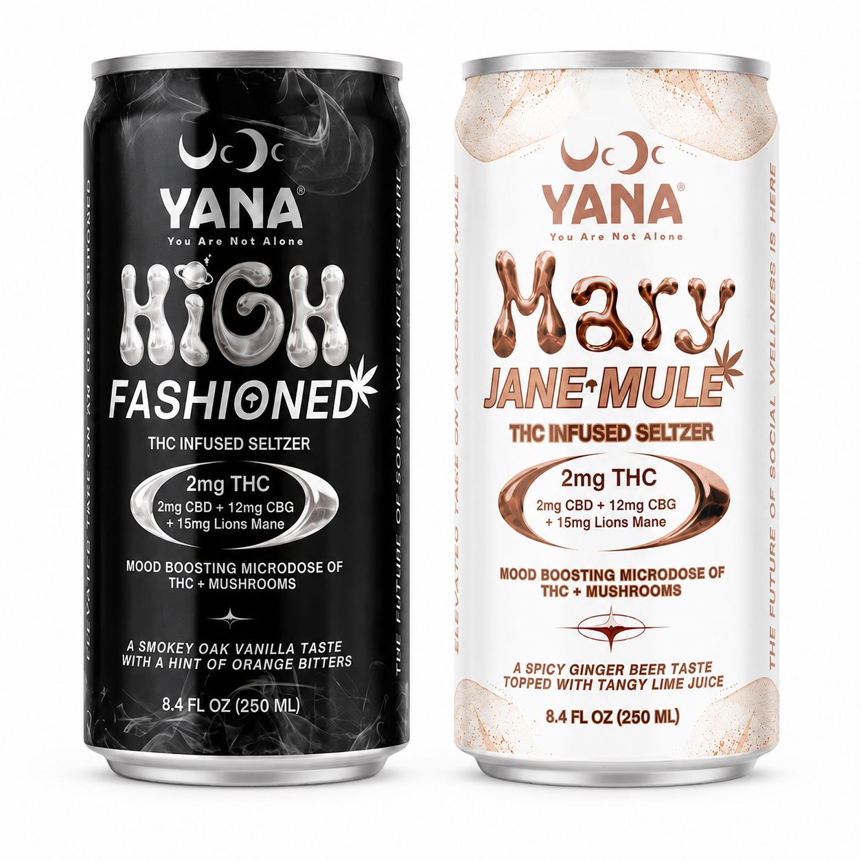 Yana Microdosed Seltzers (2mg + 15mg Lions Mane) Yana Microdosed Seltzers (2mg + 15mg Lions Mane)