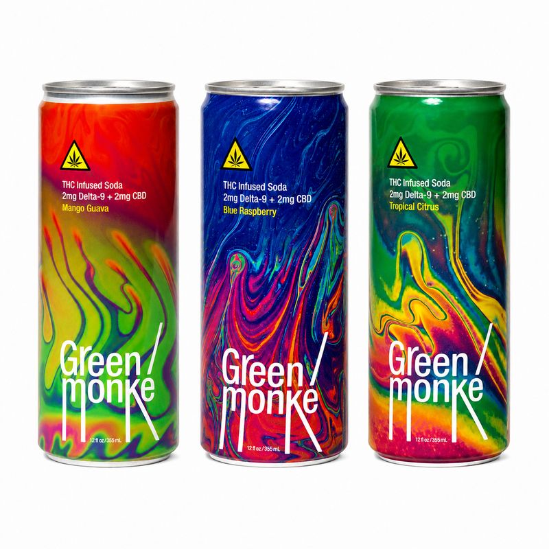 Green Monké -Social Sodas (2mg) Green Monké -Social Sodas (2mg)