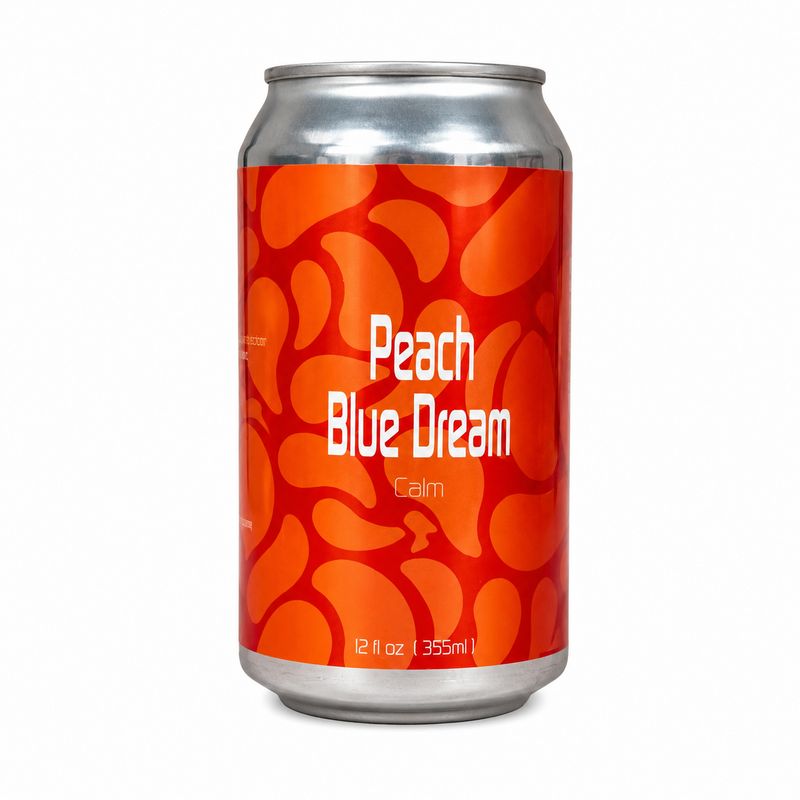 Peach Blue Calming Tonic (functional mushrooms) Peach Blue Calming Tonic (functional mushrooms)