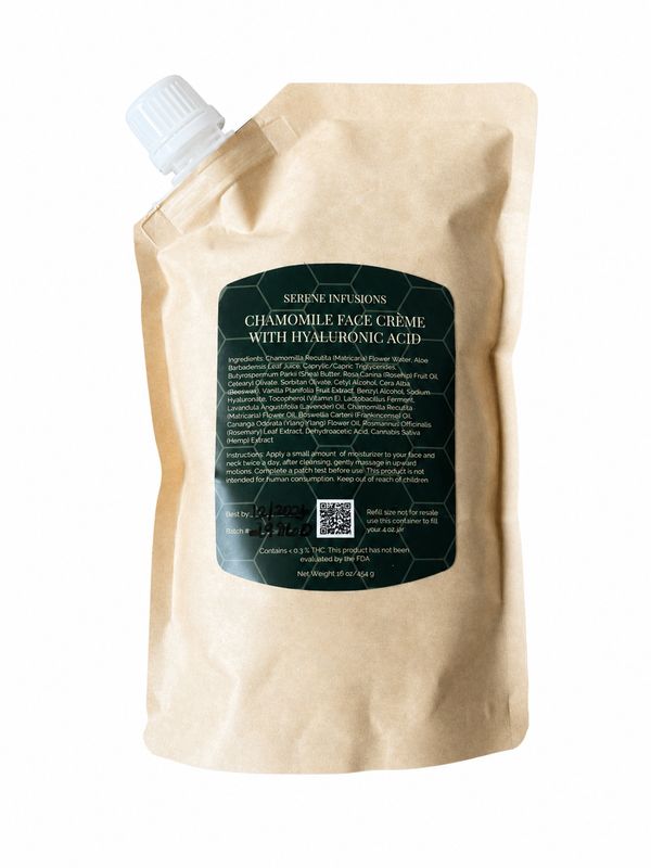 Serene Infusions- Chamomile Face Crème Refill Pouch - REFILL BAG