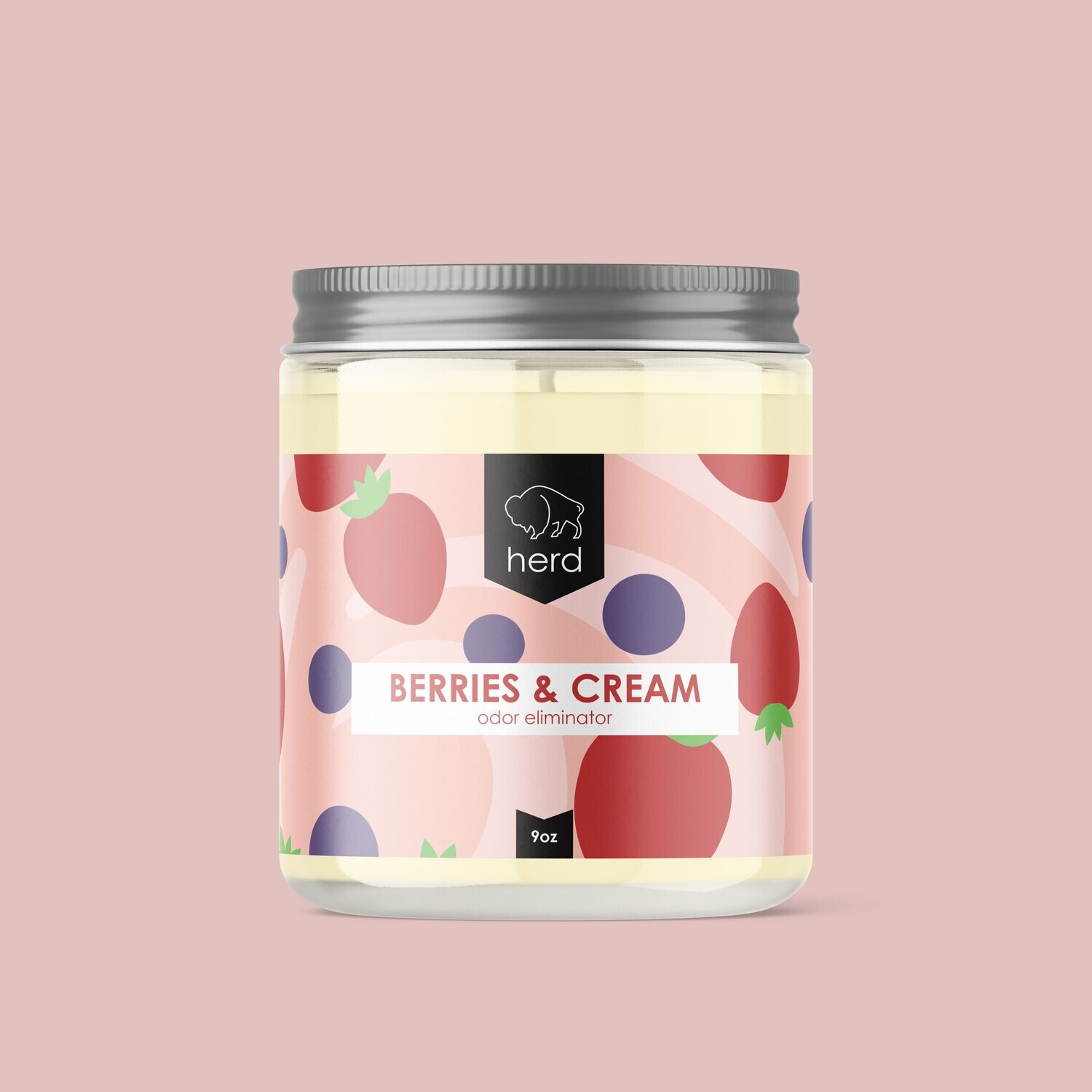 Candle - Berries &amp; Cream, Size: 9oz