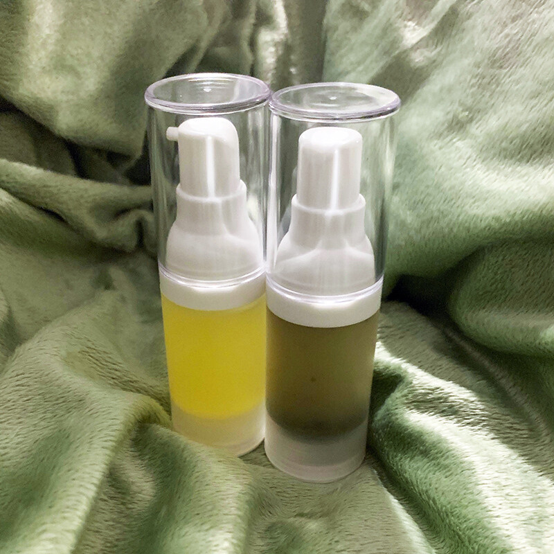 Green tea toner and facial oil beautifying set