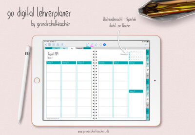 go digital Lehrerplaner 19/20 Deckblatt türkis go digital Lehrerplaner 19/20 Deckblatt türkis