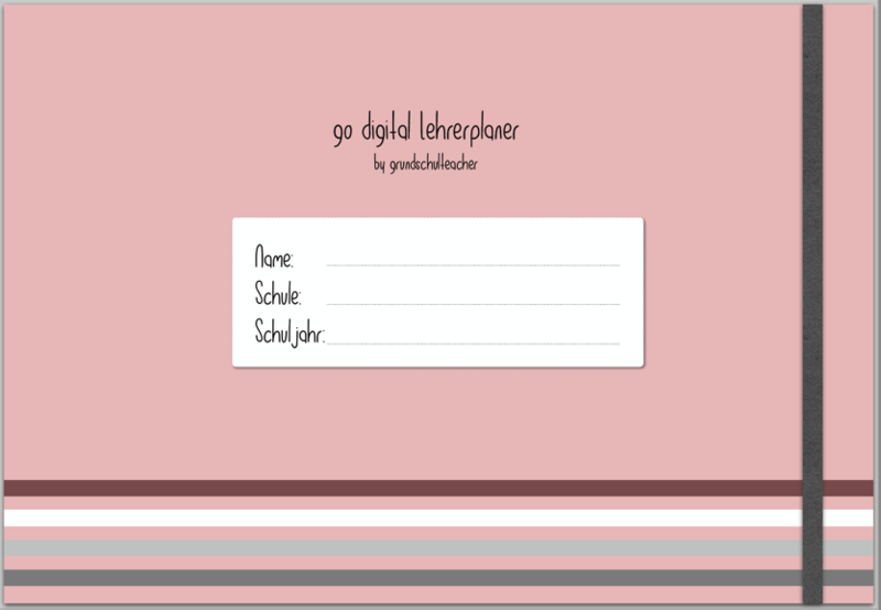 go digital Lehrerplaner 19/20 Deckblatt rosa go digital Lehrerplaner 19/20 Deckblatt rosa