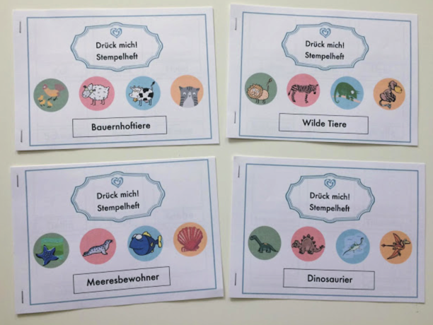 &quot;Drück mich&quot; Lies - Stempelheft