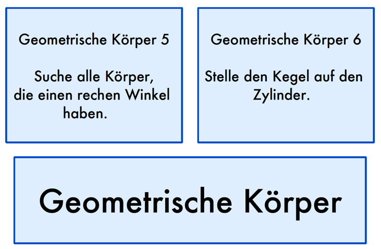 Geometrische Körper Aufträge