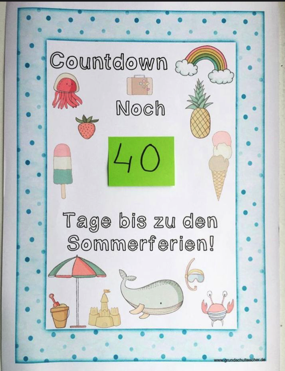 Countdown Sommerferien