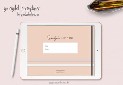 go digital Lehrerplaner 21/22 - 10 Schulstunden peach go digital Lehrerplaner 21/22 - 10 Schulstunden peach