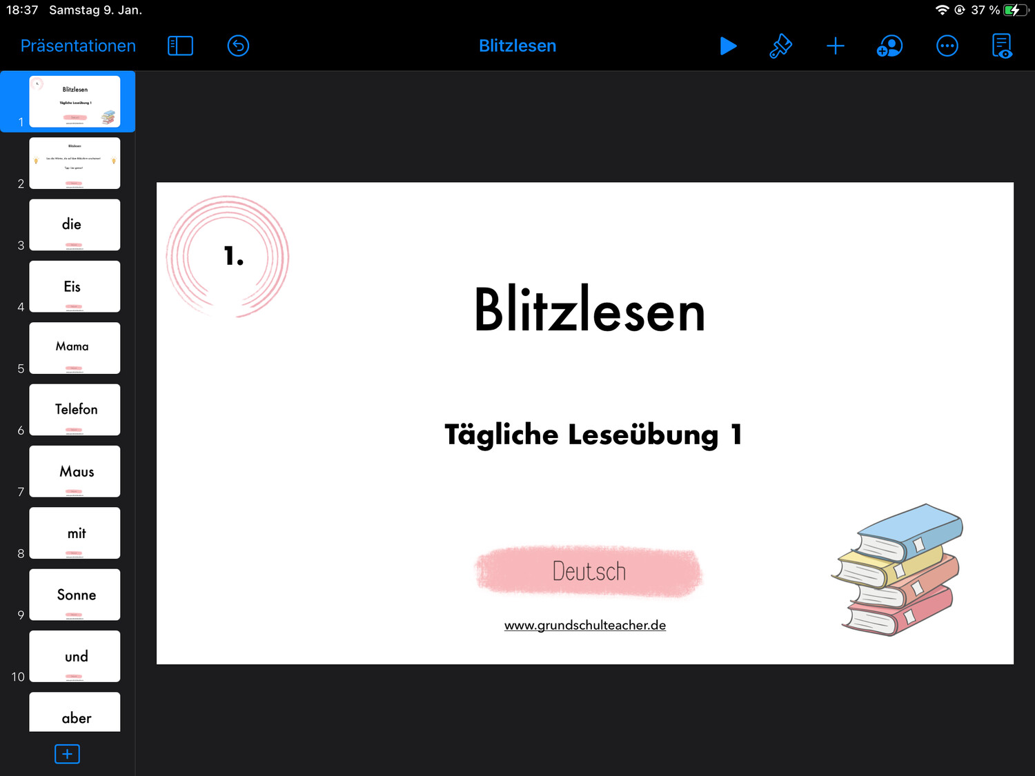 interaktive, anpassbare Vorlagen für Deutsch