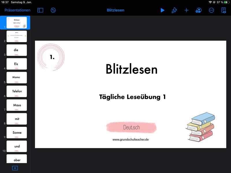 Interaktive, anpassbare Vorlagen für Deutsch