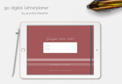 go digital Lehrerplaner 2022 / 2023 - Berry - 6 Schulstunden - datiert go digital Lehrerplaner 2022 / 2023 - Berry - 6 Schulstunden - datiert