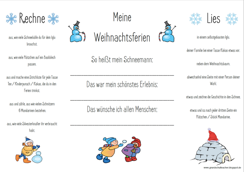 &quot;Meine Winterferien&quot; Verrückte Aufträge