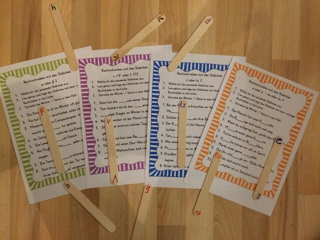 Rechtschreiben mit den Superstäbchen - Rechtschreibfälle handelnd üben
