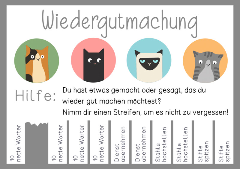 Wiedergutmachung - Eine Erinnerungshilfe