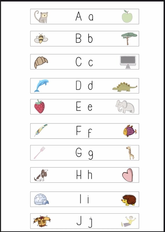 Buchstaben Boxen Etiketten