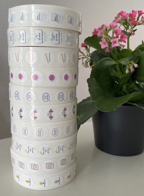 Sticker Rückmeldung: Lob und Hinweise á 50 Stück