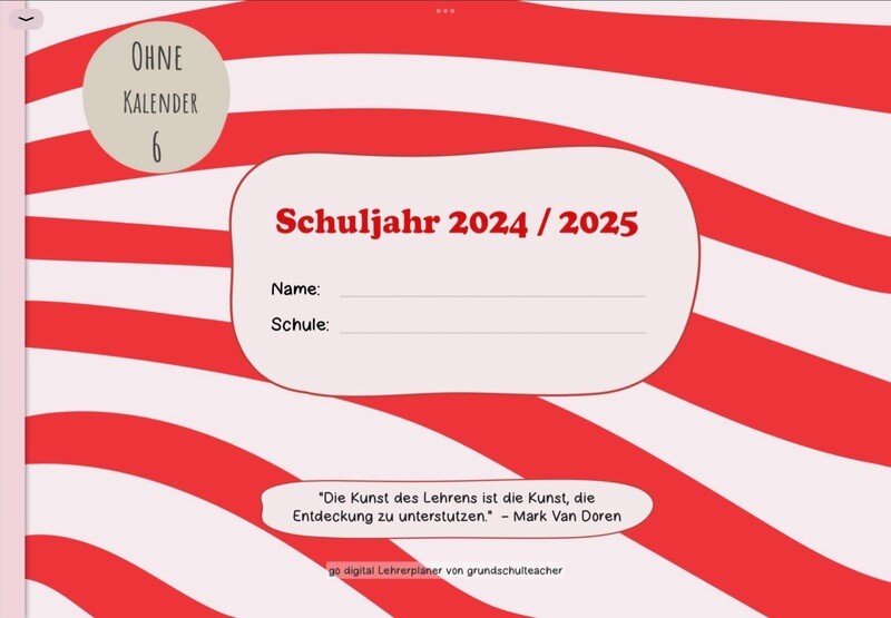 go digital Lehrerplaner 24/25: wild vibes_6
