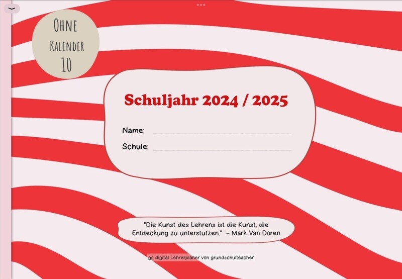 go digital Lehrerplaner 24/25: wild vibes_10