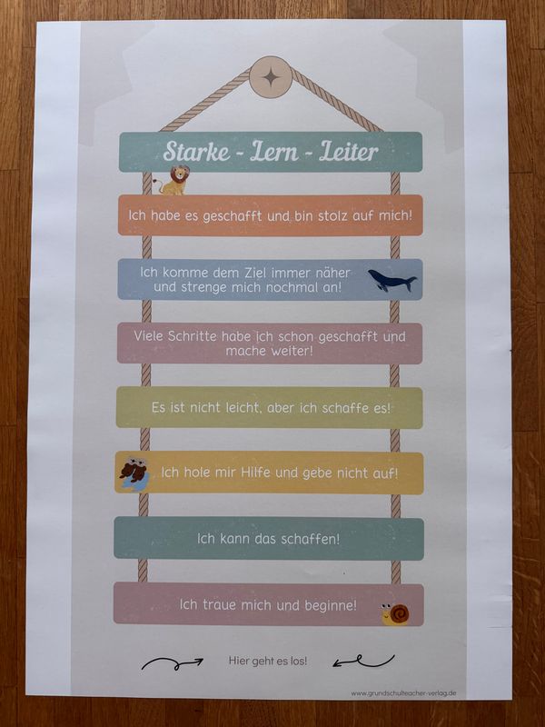 Starke - Lern - Leiter Plakat