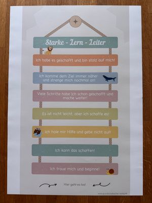 Starke - Lern - Leiter Plakat
