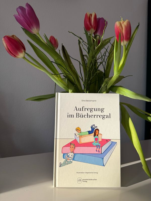 Aufregung im Bücherregal