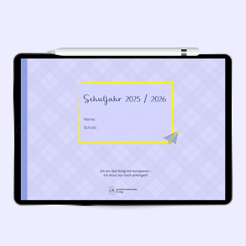 Lehrerplaner 25/26 &quot;Papierflieger&quot; 10 Googlekalender Verknüpfung