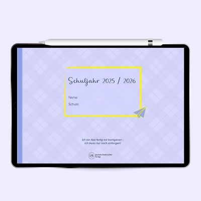 Lehrerplaner 25/26 &quot;Papierflieger&quot; 6 Googlekalender Verknüpfung