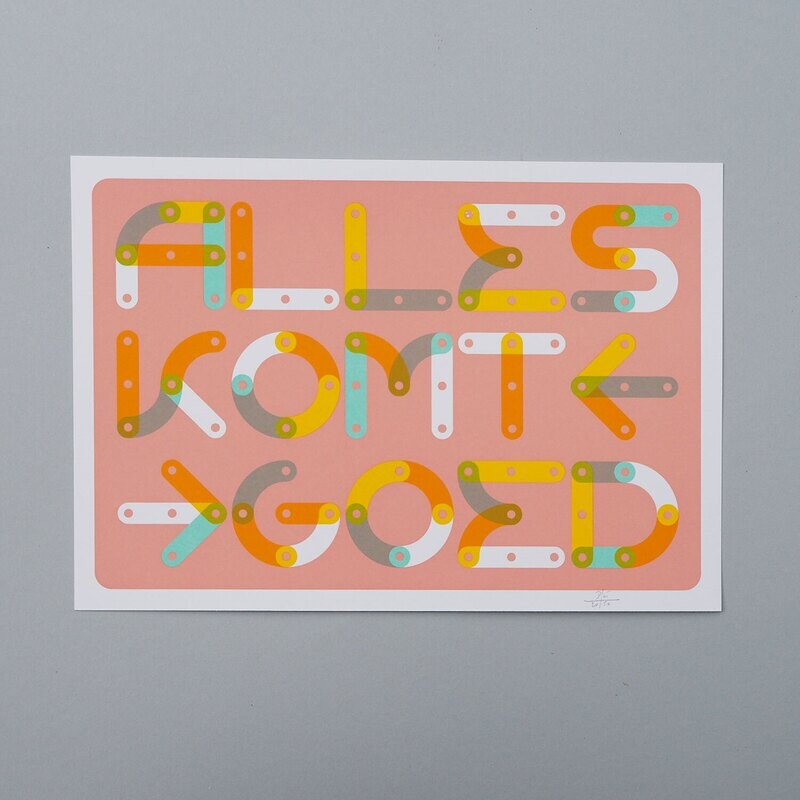 Alles komt goed - rosa