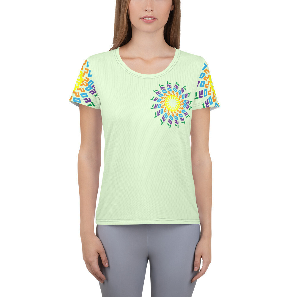 Sport Garden: All-Over Print Women&#39;s Athletic T-shirt