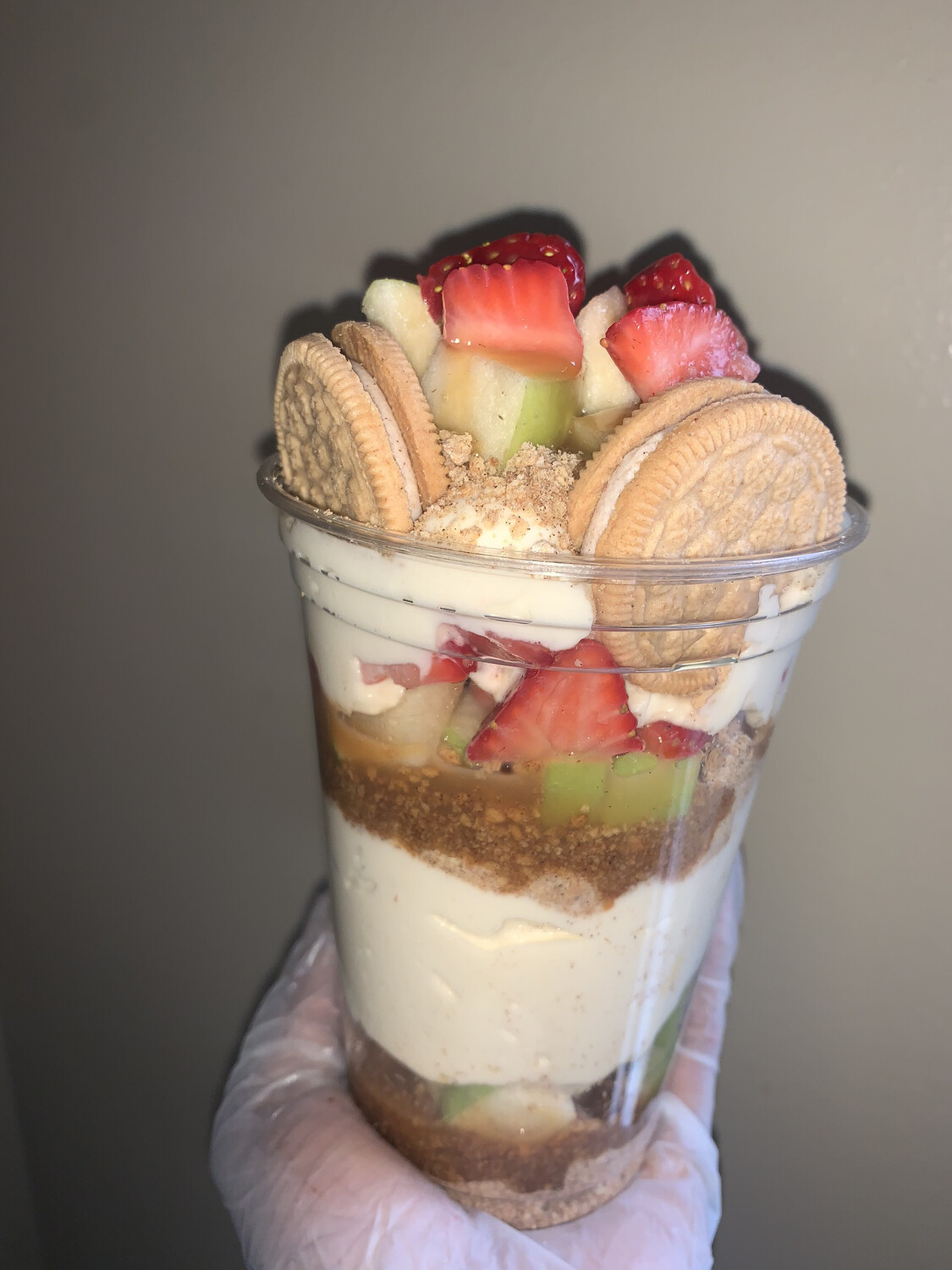 Strawberry Caramel Apple Cheesecake 