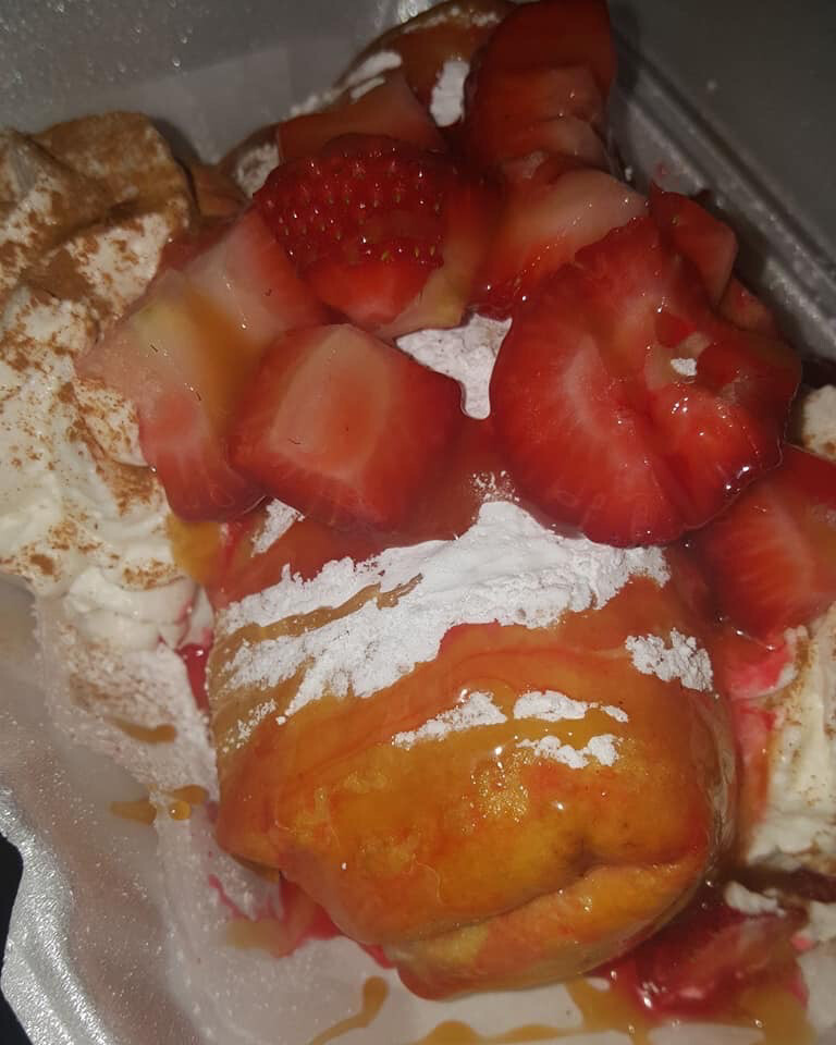 Deep Fried Cheesecake Wrap