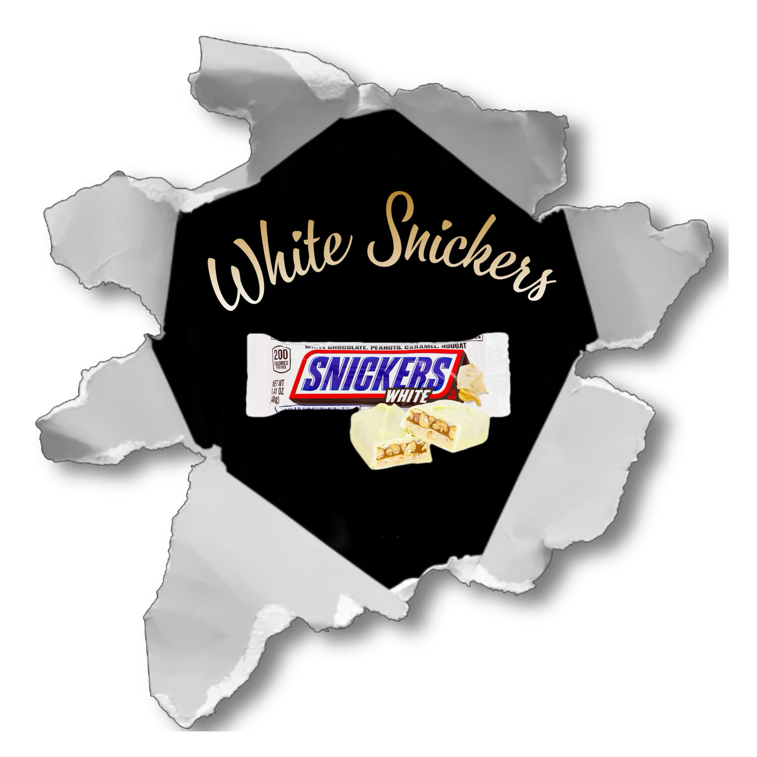 White Snickers Cheesecake Jar