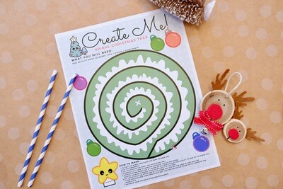 Create a Cute Spiral Christmas Tree!
