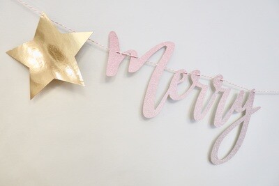 Whimsical Merry Christmas Decorative Banner