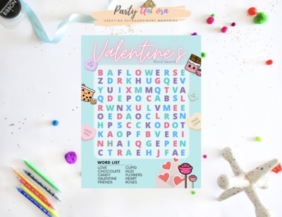 ❤️ Valentine&#39;s Word Search ❤️
