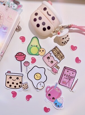 Mommy + Baby Cute Food Stickers - Set 1