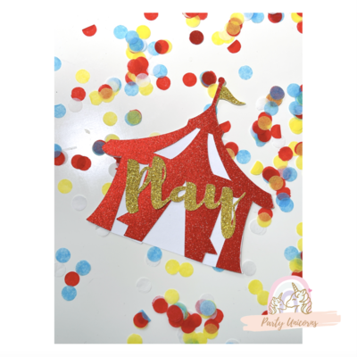 Circus Fun Custom Cake Topper