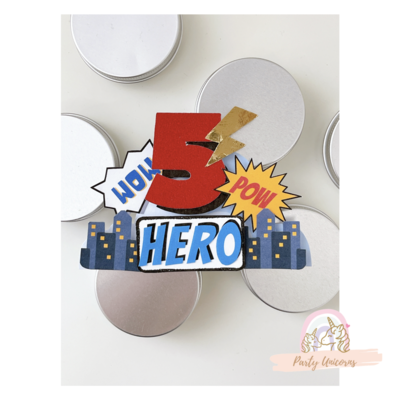 Custom Superhero 3D Cake Topper