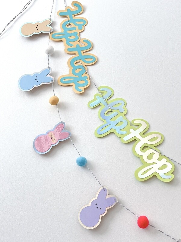 ​HIP HOP Peeps Bunny Easter Decorative Banner 🐰