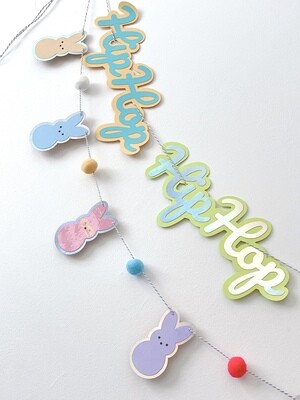 ​HIP HOP Peeps Bunny Easter Decorative Banner 🐰