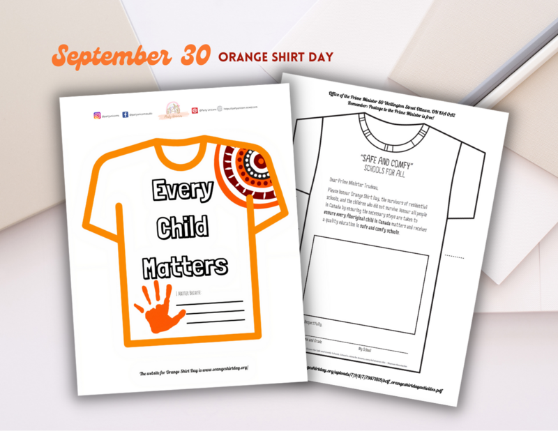 Orange Shirt Day Printables