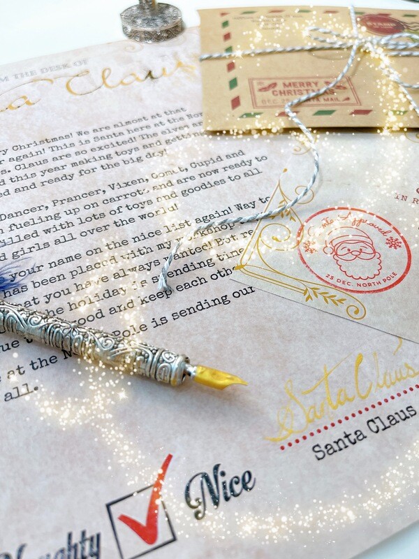 2024 Customised Santa Letter + &quot;Nice List&quot; Scratch Card