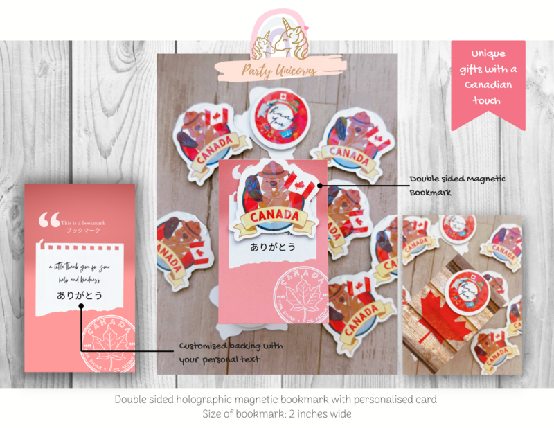 Holographic Magnetic Bookmark with Customised message on packaging