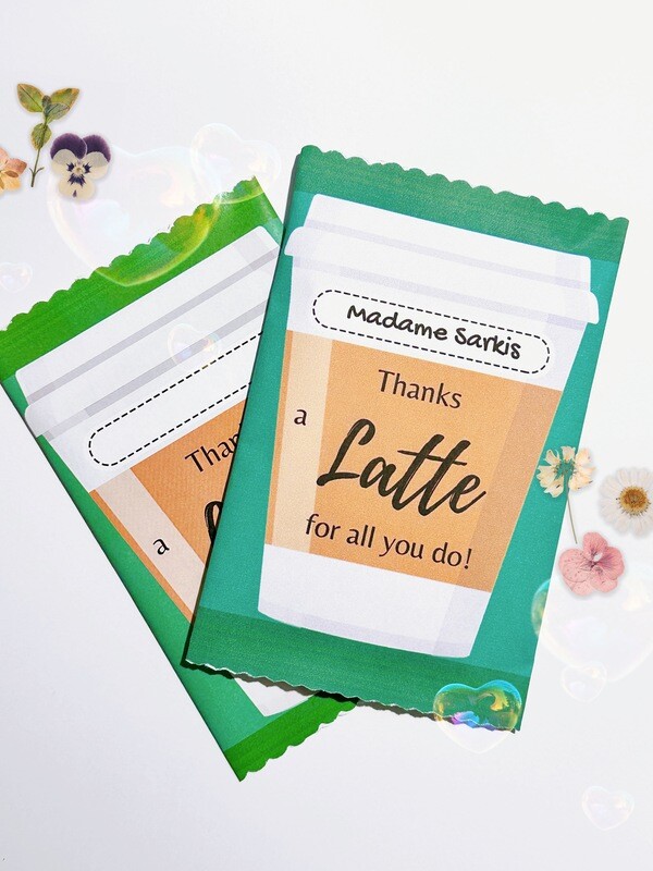 Coffee Cup Gift Card Wrapper