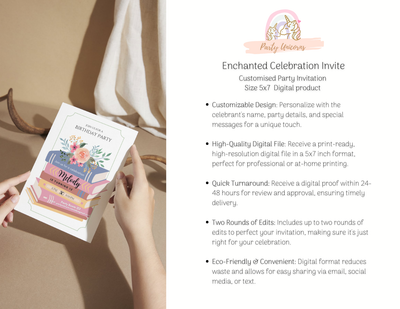 Enchanted Celebration Invite - Digital Card