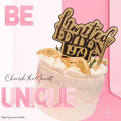 "Limited Edition" Cake Topper